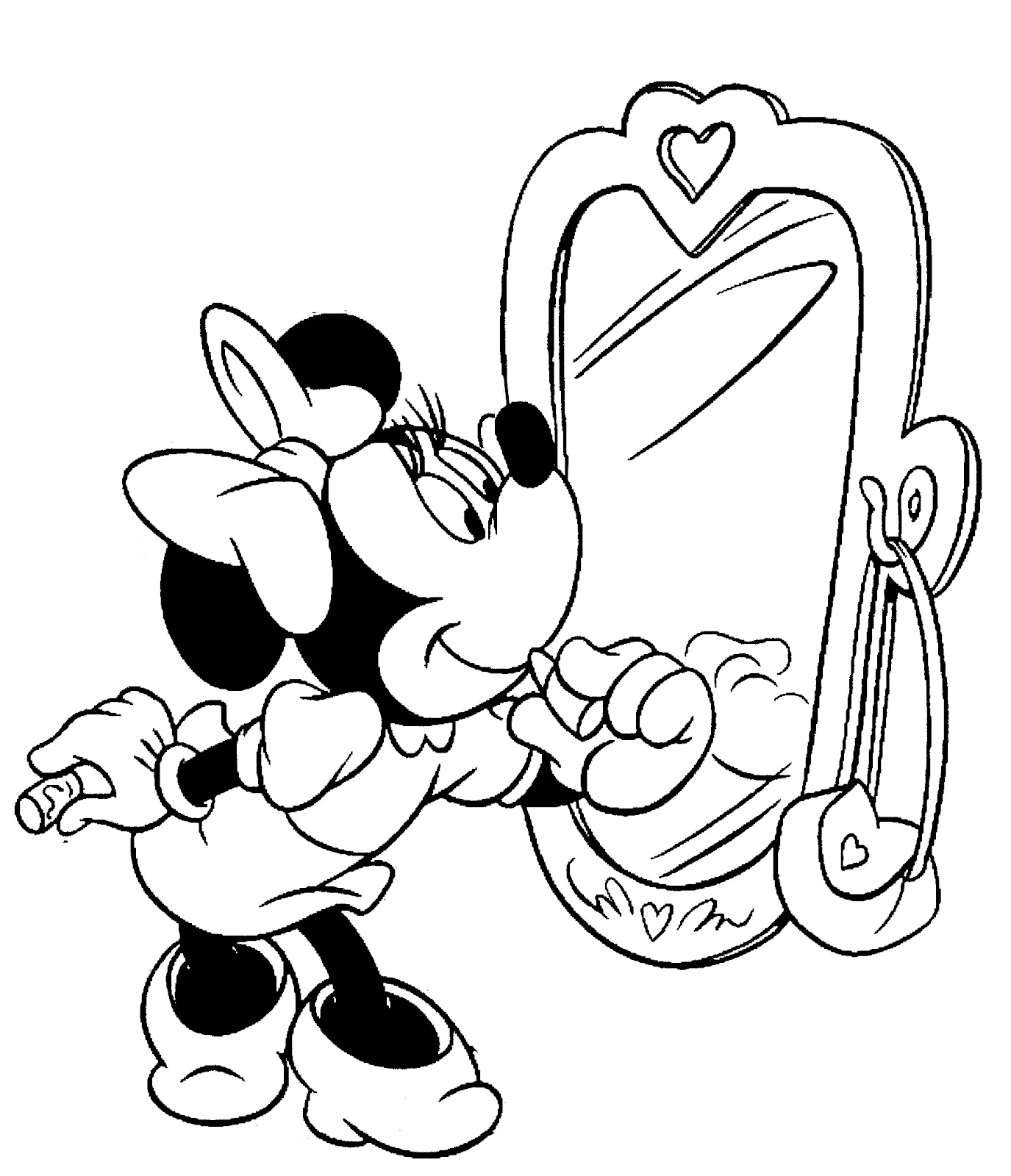 Jogos do Homem de Ferro: Desenhos da Minnie para imprimir e colorir